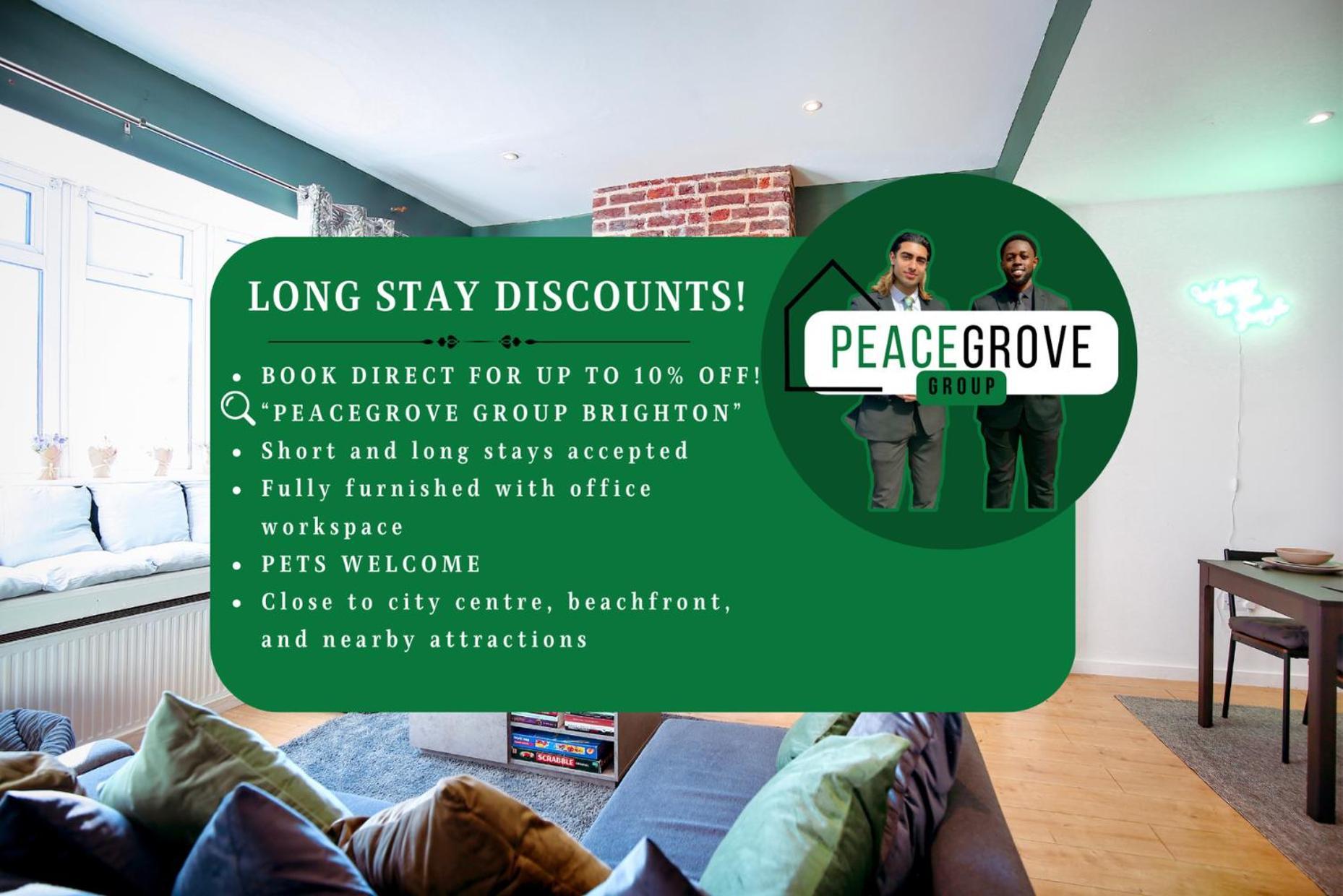 Three Bedroom House By Peacegrove Homes Short Lets & Serviced Accommodation Brighton With Free Wifi & Pet Friendly Exterior photo